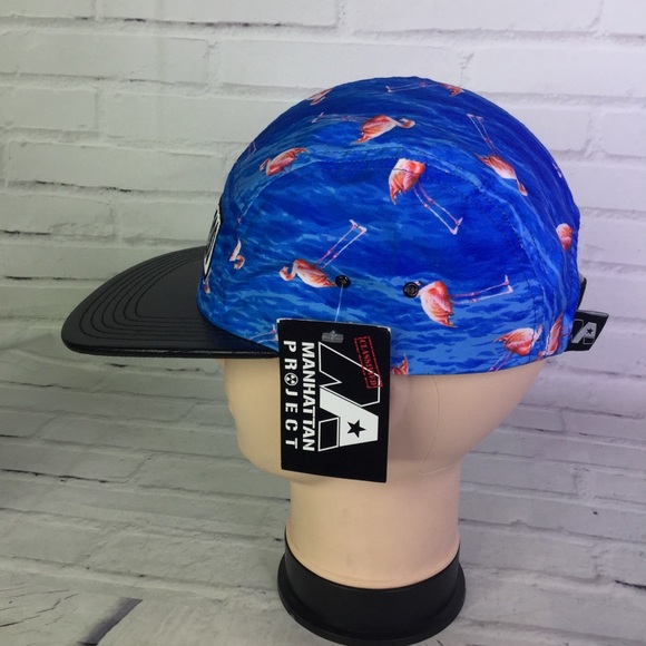 Brooklyn Zoo Flamingo Streetwear Strapback Hat - Picture 3 of 8